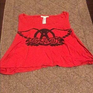 Cropped Aerosmith tank